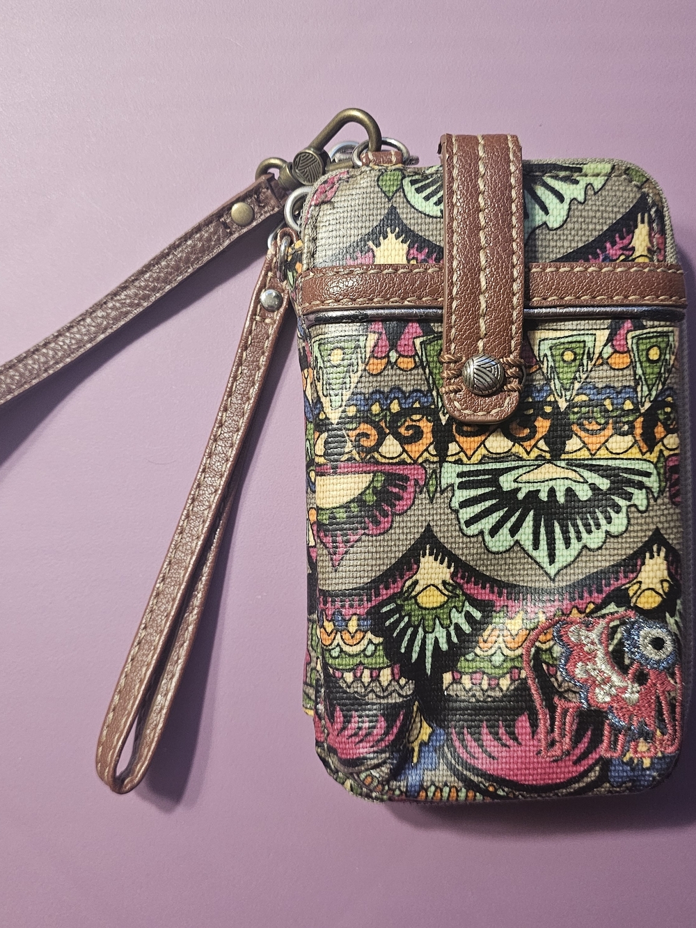 Sakroots Convertible Wristlet / Mini Crossbody Wallet – Boho Festival Print
